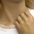 HC Ring, 14krt goud met zirconia (maat 16.5) - 21057