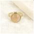 My Bendel Ring, edelstaal verguld. Met Rozenkwarts - 21118