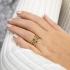My Bendel Ring, edelstaal verguld. Hartjes 3,5mm (maat 16). - 21154