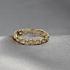 My Bendel Ring, edelstaal verguld. Hartjes 3,5mm (maat 16). - 21154