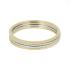 My Bendel Ring, Edelstaal. Aanschuifring 1mm (maat 19). - 21226