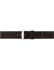 Plain soft calf leather watch strap PARALLEL (so not descending) with stainless steel buckle and soft nubuck lining. - 21239