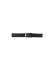 Plain soft calf leather watch strap PARALLEL (so not descending) with stainless steel buckle and soft nubuck lining. - 21241