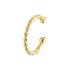 Earcuff, zilver geel verguld (13x2mm.) - 21386