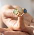 My Bendel Ring, edelstaal verguld. met Fluoriet - 21559
