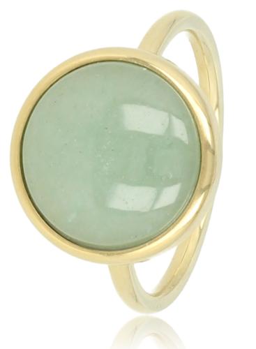 My Bendel Ring, edelstaal verguld. met Fluoriet - 21559