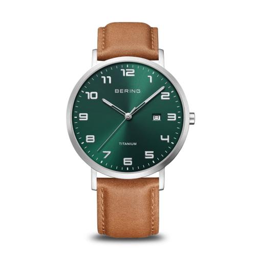 Bering Herenhorloge Quartz, 18640-568 Titanium (40mm) - 21575
