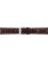 Alligator print calf leather watch strap, mat. With strong case and buckle connection, stitchinged loop and stainless steel buckle. This watch strap has soft leather lining and is super flexible. White stitching - 21581