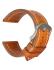 High quality Top Grain Leather Watch strap. Genuine Italian calf leatherskin watch strap. The lining and the topside are made of the same high quality leather. The watch strap has no padding and is extremely flexible. Fitted with a stainless steel, PVD bl