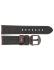 High quality Top Grain Leather Watch Band. Genuine Italian calf leatherskin watch strap. Soft lining and heavy padding but still extremely flexible. Fitted with a stainless steel, PVD black buckle.We offer this watch strap with a black buckle but also hav