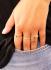 Jackie Ring,14krt.goud met saffier (kastje:4mm.) maat 56 - 21619