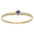 Jackie Ring,14krt.goud met saffier (kastje:4mm.) maat 56 - 21619