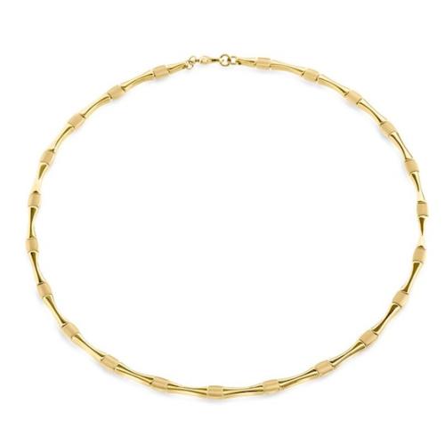 Boccia Collier, titanium/verguldr model 08045-03 (lengte 45cm.) - 21624