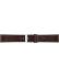 Genuine leather flat watch strap with stitching to ensure durability. The stainless steel buckle is strong and durable. This watch strap fits traditional, dressed watches and is available in many sizes - 21712