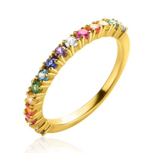 Zinzi Ring, modekl ZIR1270 regenboog (maat 54) - 21728