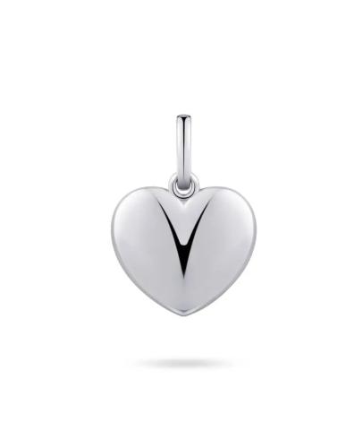 Hanger, zilver hart (12mm.) - 21932