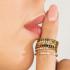 My Bendel Ring, edelstaal verguld met wit zirkonia - 22015