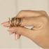 My Bendel Ring, edelstaal verguld met wit zirkonia - 22015