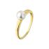 HC Ring, 14krt.goud met zoetwaterparel 7,8mm.(maat 17,5) - 22065