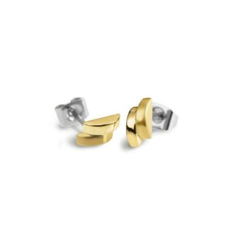 Boccia Oorknoppen, titanium/verguld model 0552-05 - 22071