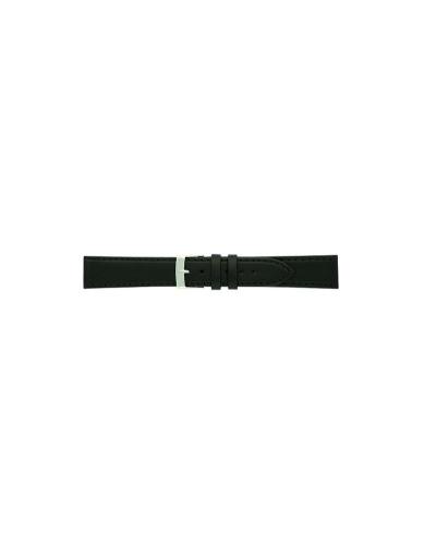 Extra long bull grained calf leather watch strap, Italian leather. Stainless steel buckle, genuine leather lining, SEMI REMBORDED finish and flat structure with stitching. - 22079