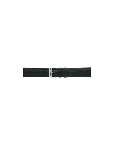 Horlogeband 12mm Zwart Krokodillenprint - 22081