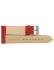 calf leather watch strap with fine lizard print and nubuck lining. This semi padded watch strap is soft and has a stainless steel buckle. - 22082