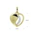 HC Hanger, 14krt.goud hart met zirconia (12mm.) - 22123