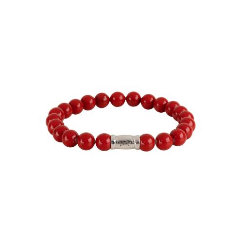 AZE Armband AZ-BS031-A Red Slate Mountain maat: 17,5cm. (koraal) - 22153