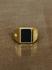 TAJ AMSTERDAM Goldplated  Herenring Adofo met ONYX (mt19,5) - " Krijger" > staat symbool voor kracht - 22222