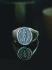 TAJ AMSTERDAM Zilveren Herenring met Vibodh symbool staat voor vastberadenheid - 22224
