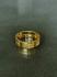TAJ AMSTERDAM Goldplated Herenring Angus met gevlochten band (mt19) "Superieure Kracht" - 22230