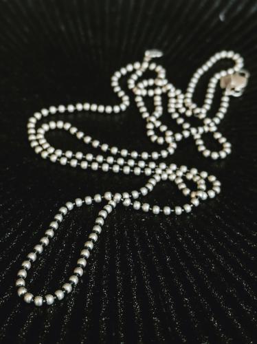 TAJ AMSTERDAM Zilveren Ketting Alcandor Bolletjes (L=65cm) - 22246