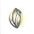 HC Hanger, 14krt. bicolour goud met 0,07ct.diamant  (lengte: 2cm.) excl.collier - 22312