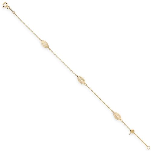 HC Armband, 14krt.goud (lengte: 16-19cm.) - 22325