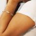 AUDAR Armband, model 1758D zilver/18 krt.goud met 0,01ct.diamant  (lengte:18cm.) - 22368