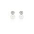 AUDAR Oorknoppen, model 2134 zilver met zoetwaterparel 11,5mm. (lengte:19mm.) - 22392