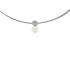 AUDAR Collier met hanger, model 2134 zilver met zoetwaterparel 11.5mm. (lengte 46cm.)) - 22393