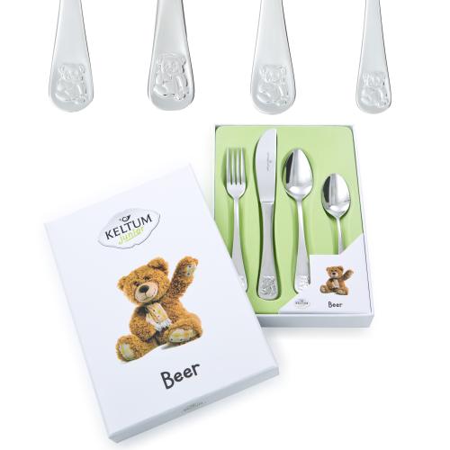 KELTUM Kinderbestek, Beer 4dlg - RVS - 22420