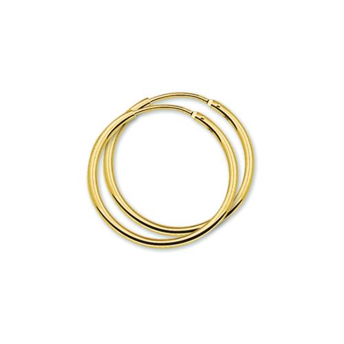 Oorringen,14krt.goud (25x1,5mm.) - 22445