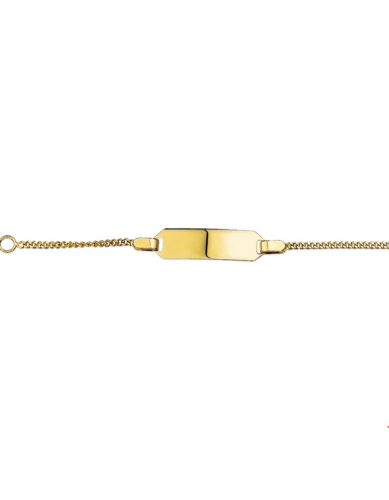 Graveerarmband, 14krt. goud  (verstelbaar: 9-11cm.baby) - 22446