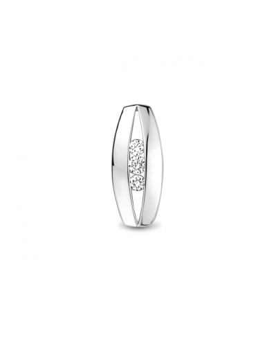 HC Hanger, 14krt.witgoud met diamant 0.08ct (H/SI) - 22450