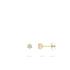 Oorknoppen, 14krt.goud met zirconia (diameter 5mm.) - 22503