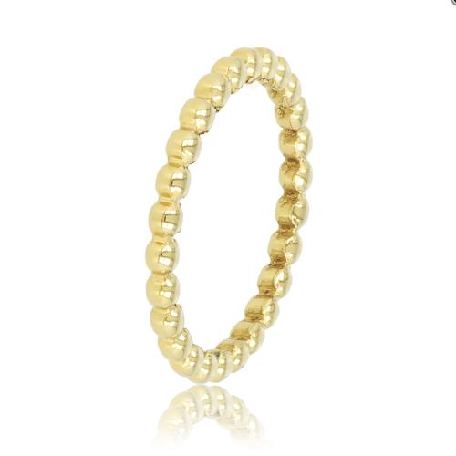 My Bendel Ring, edelstaal verguld pareldraad 2,5mm - 22516