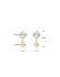 HC Oorhangers, 14krt.goud met zirconia (lengte: 1cm.) - 22522