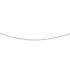 Collier, 14krt.witgoud ankerschakel 0,8mm.(lengte: 41-45cm.) - 22523
