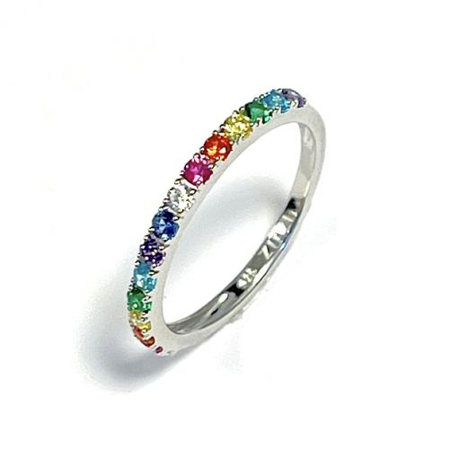 Zinzi Ring, modekl ZIR2486 regenboog (maat 56) - 22581
