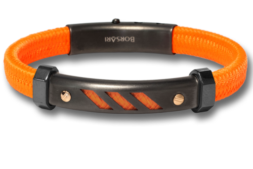 Borsari Gioielli heren armband, BR-NAUTICO16 Oranje - 22628