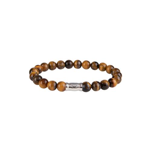 AZE Armband AZ-BS009-A Tijgeroog glad - 22652