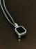 TAJ AMSTERDAM Zilveren Hanger met onyx CHETAS (12x12mm) staat symbool voor: "bescherming" - 22665